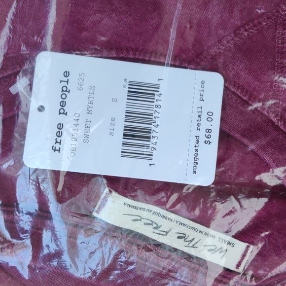 NEW $68 Free People 213 Tee Sweet Myrtle - Picture 9 of 10